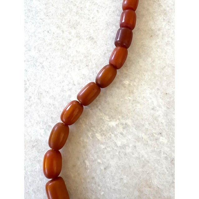 Mid 20th Century Vintage Copal Amber Beaded Necklace For Sale - Image 5 of 6