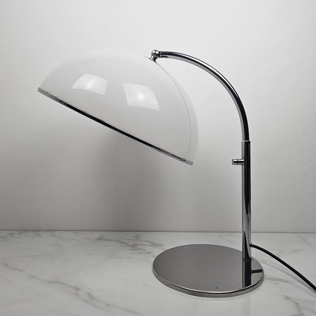 Table Lamp in Chrome and White Acrylic Diffuser, Italy, 1970s For Sale - Image 14 of 14