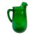 1950s Vintage Art Deco Boho Chic Americana Anchor Hooking Green Juice Pitcher. For Sale