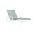 Brown Jordan Kantan Aluminum Chaise Lounge in Chalk with Spa Suncloth Strapping For Sale