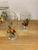 Mid-Century Modern 1960s Painted Fruit Juice Set – Pitcher & 4 Gold Rimmed Glasses For Sale - Image 3 of 6