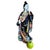 A large and exceptionally decorative Japanese Kutani porcelain figure of a bijin, or beautiful woman, dating to the Meiji...