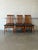 Teak Slat Back Dining Chairs Set of 6 in Black Upholstery Danish Mid-Century Modern 1970s For Sale - Image 9 of 12