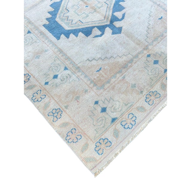 Turkish Distressed Wool Rug For Sale - Image 5 of 6