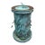Vintage English Country Classical Verdigris Iron Sundial on Copper Pedestal Base "Grow Old Along With Me" For Sale
