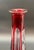 Vintage Lausitzer German Cranberry Cut Crystal Decanter For Sale - Image 16 of 16