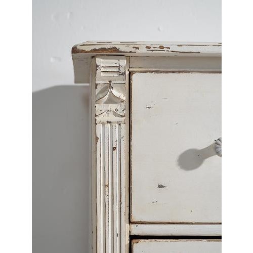 Wood Antique Provencal White Chest of Drawers, 1920s For Sale - Image 7 of 10