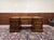 English Chesterfield Desk with Brown Leather For Sale - Image 3 of 18