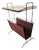 Vintage Newspaper Rack with Upper Shelf, 1950s-1960s For Sale