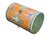 Orange Distressed Light Orange Tibetan Style Jewel Symbol Round Drum Table For Sale - Image 8 of 10