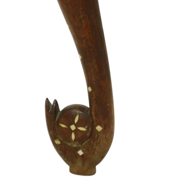 1950s Anglo-Indian Taj Mahal Side Table in Teak, 1950s For Sale - Image 5 of 18