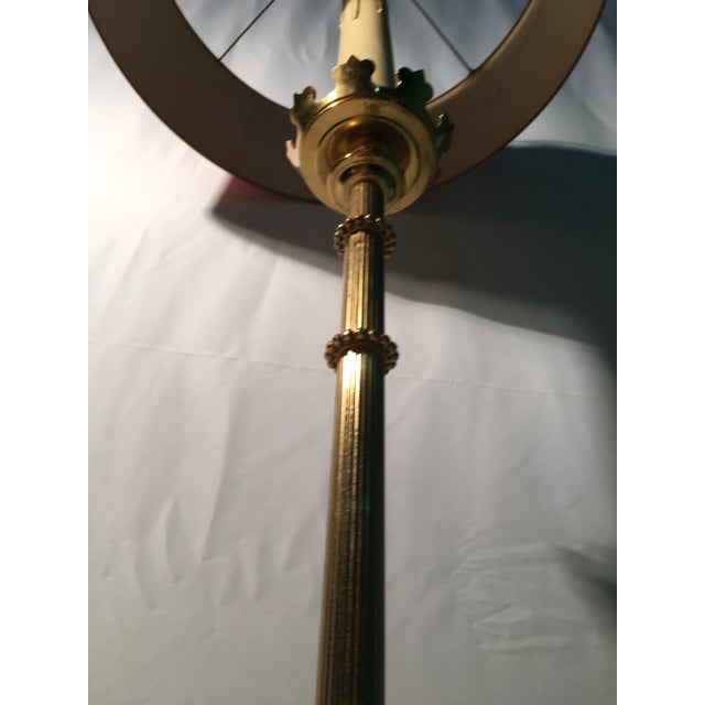 Red Brass Floor Lamp, 1970s For Sale - Image 8 of 14