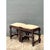 French Country Vintage Turned Wood Low Stools With Caning For Sale - Image 3 of 12