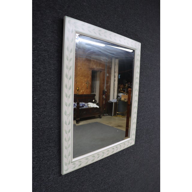English Painted Botanical Mirror Attributed to the Kellogg Collection For Sale - Image 3 of 7