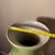 Mid-Century Modern Large John-Richard Mid-Century Modern Style Apple Green Crackle Glaze Floor Vase For Sale - Image 3 of 4