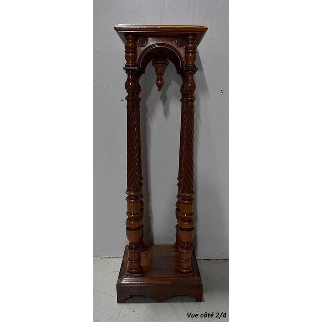 Late19th Century Gothic Walnut Seal Side Table For Sale - Image 17 of 18