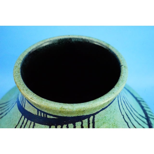 Mid-Century Ceramic Vase attributed to Alessio Tasca for Istituto Statale d'Arte, Venice, Italy, 1950s For Sale - Image 10 of 18