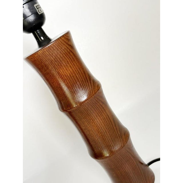 Black Cylindrical Wooden Table Lamps, France, 1990s, Set of 2 For Sale - Image 8 of 14