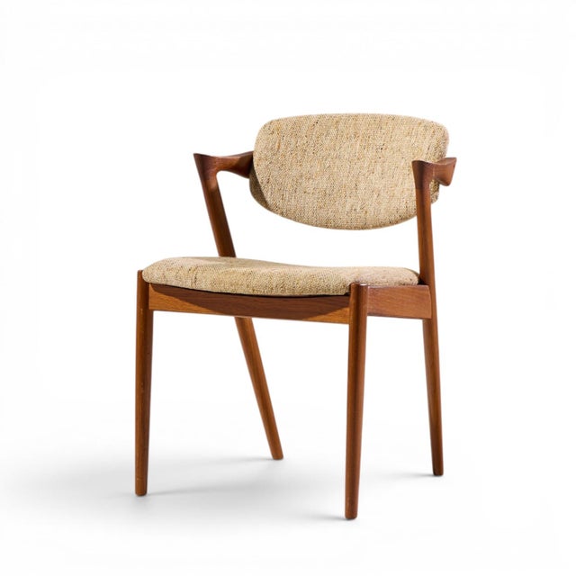 Kai Kristiansen Model 42 Mid Century Danish Teak Z Dining Chairs - Set of 6 For Sale In Chicago - Image 6 of 10