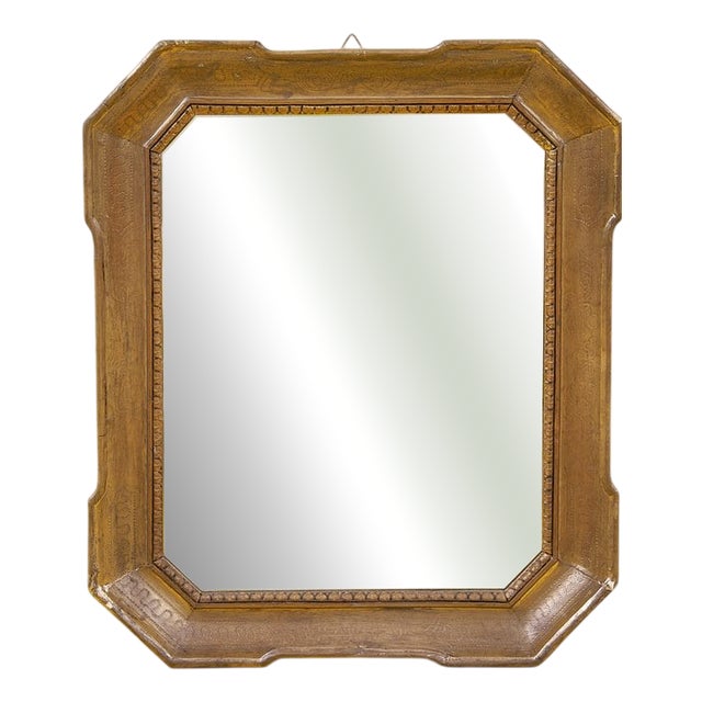 Vintage Mirror with Gold Frame For Sale
