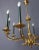Empire Brass Ten-Arm Chandelier, France, 1970 For Sale - Image 12 of 16