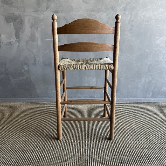 Not Yet Made - Made To Order Kalmar White Oak Counter Height Stool With Jute Seat in Warm Brown Finish For Sale - Image 5 of 7