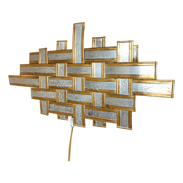 Vintage Brutalist Wall Lamp, 1970s For Sale