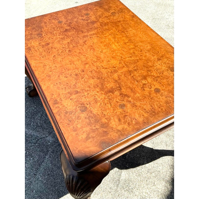 Chocolate Vintage Chippendale Clam Shell Small Coffee Table For Sale - Image 8 of 12