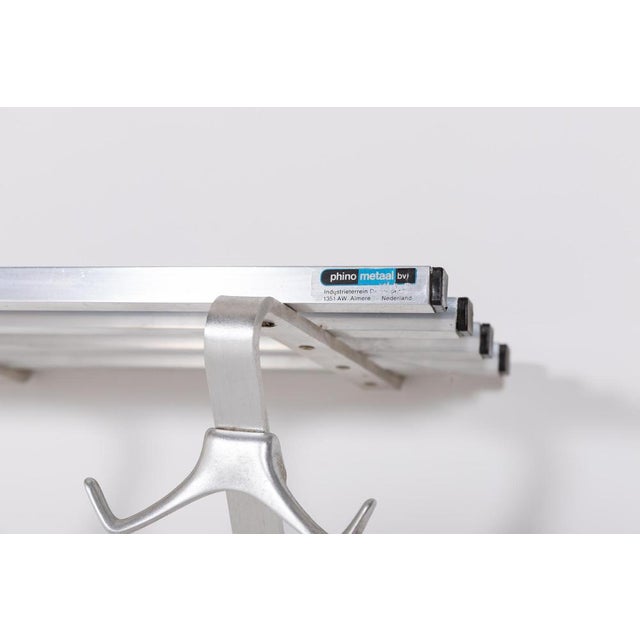 Metal Industrial Wall Coat Rack, Netherlands, 1980s For Sale - Image 7 of 9