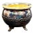 Antique Sterling Silver Salt Cellar – Cauldron Style With Glass Insert, 3-Legged, Marked 925 For Sale