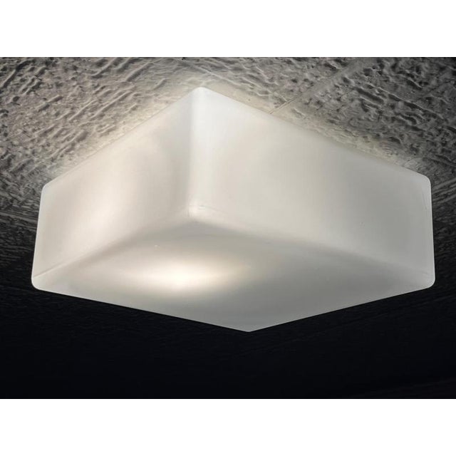 1970s Mid-Century Wall Lamp in Glass, 1970s For Sale - Image 5 of 7