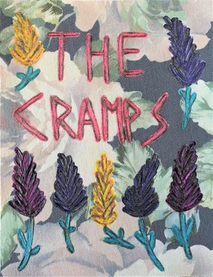 "The Cramps" Floral Contemporary Abstract Painting by Frances Sousa