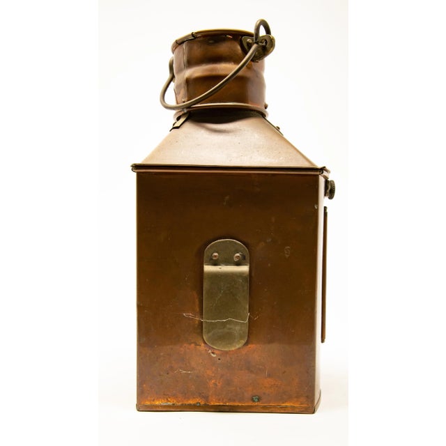 1902 Copper Port Ship Lantern by Tung Woo For Sale In Nashville - Image 6 of 12