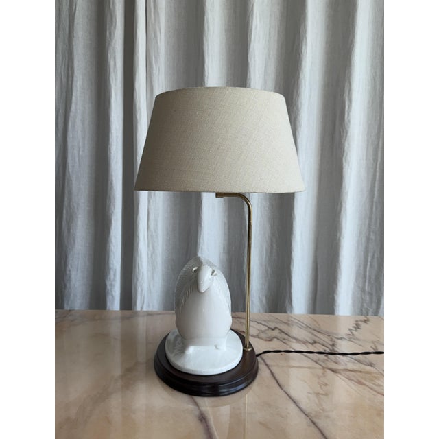 Extremely cute Italian vintage ceramic sheep table lamp from the 1970s. A playful and fun piece with a lot of character...