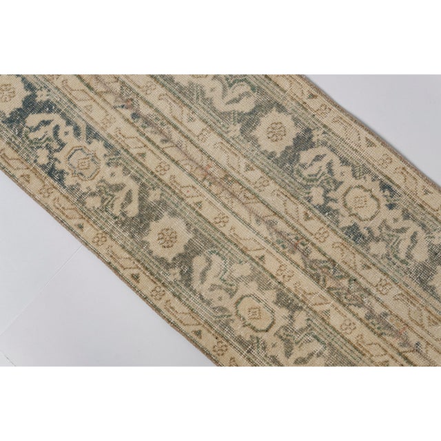 1960s Vintage Handknotted Wool Runner For Sale - Image 5 of 10