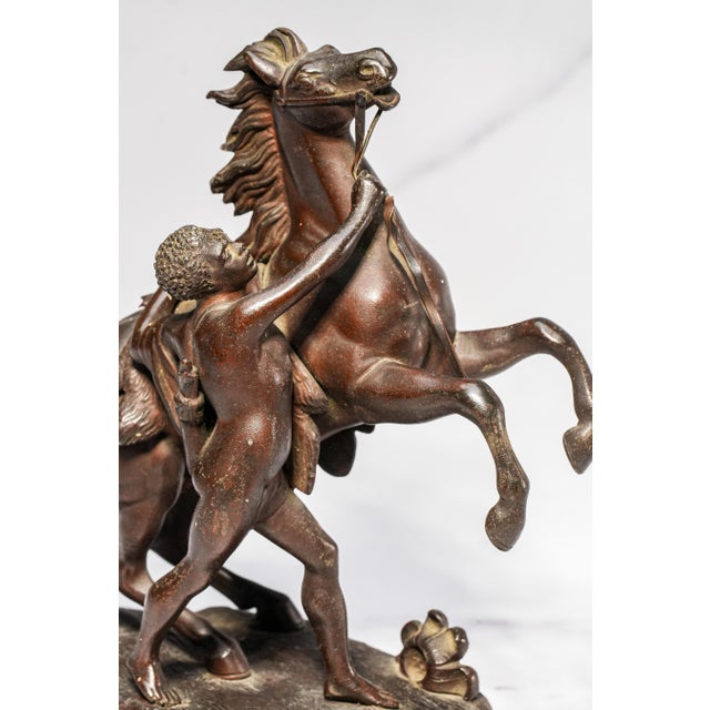 A dramatic and timeless expression of classical energy, this Victorian-era sculpture captures the celebrated Chevaux de...