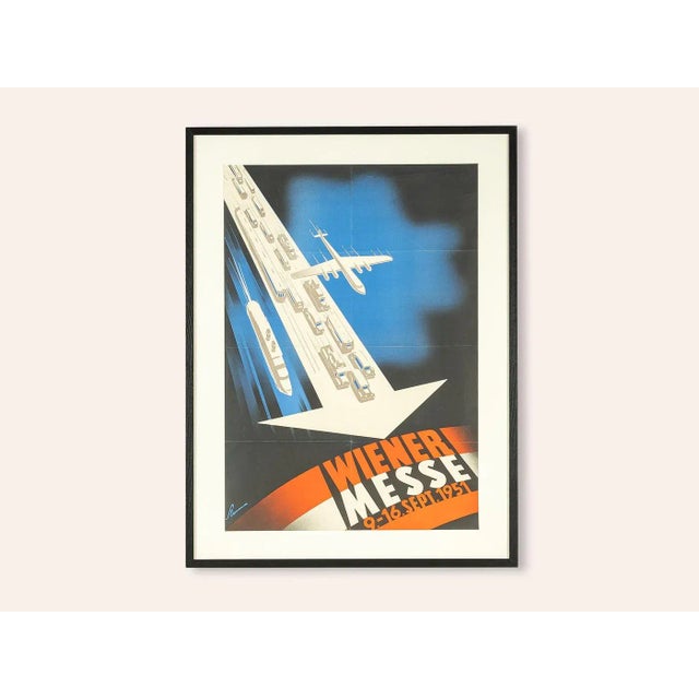 Mid-Century Modern Wiener Messe Poster, 1950s For Sale - Image 3 of 8