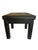 Mid 20th Century Mid 20th Century Faux Leather Black Parsons Style Stool For Sale - Image 5 of 12