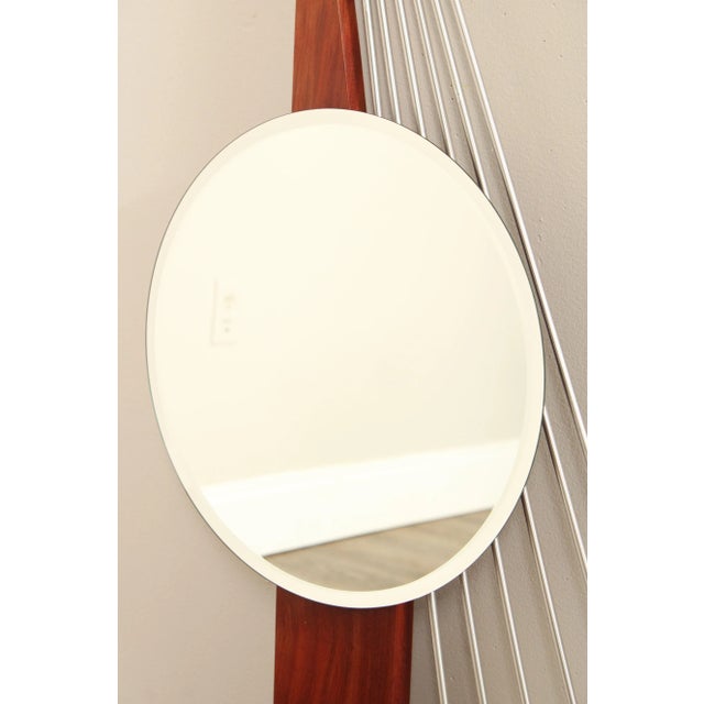 2000 - 2009 Joeph Kovecses Modern Studio Crafted Mixed Media Sculpture Wall Mirror For Sale - Image 5 of 12