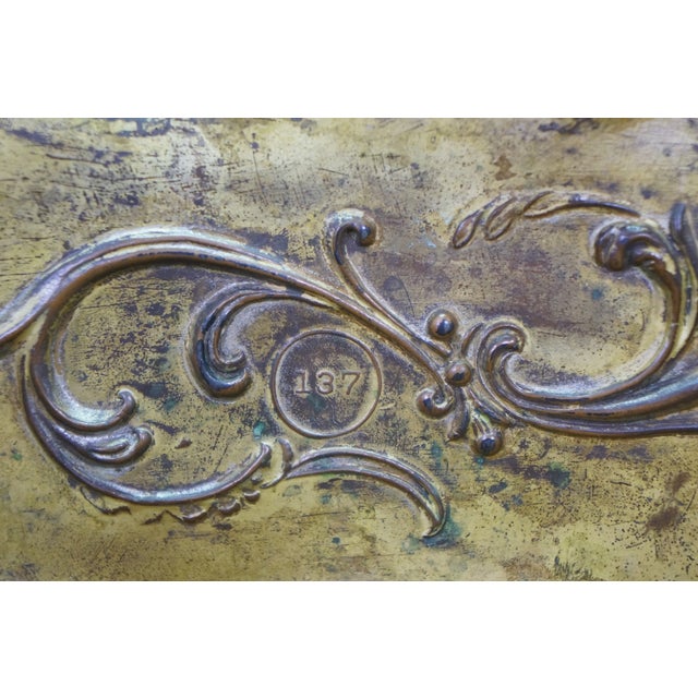 Antique Art Nouveau Brainard & Wilson B&w Jewelry Keepsake Casket Box 8" For Sale - Image 16 of 16