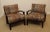Modern Style Geometric Print Lounge Chairs - A Pair For Sale - Image 4 of 12