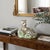 Mid-Century Modern Vintage Jeanne Reed’s Hand-Painted Porcelain Reclining Leopard Figurine With Floral Base For Sale - Image 3 of 12