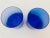 Glass Cobalt Blue Drinking Glassware Set of 4 Spiral Lowball Italy 1980s For Sale - Image 7 of 12