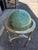 Gemstone Globe on Brass Stand With Compas in Base. For Sale - Image 4 of 14