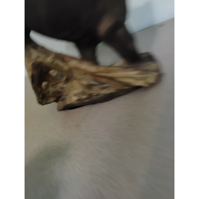 Debra Minette 1999 Wildlife Sculpture Black Panther For Sale - Image 4 of 5