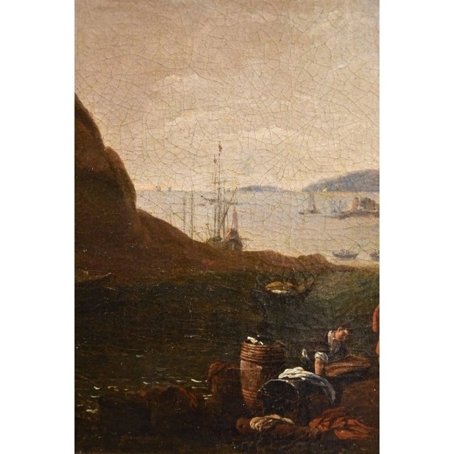 Thomas Wyck, View of Mediterranean Landscape, 1660, Oil on Canvas For Sale - Image 12 of 16