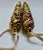 Pair of Gold Cloisonné & Crystal Ornaments For Sale - Image 12 of 17
