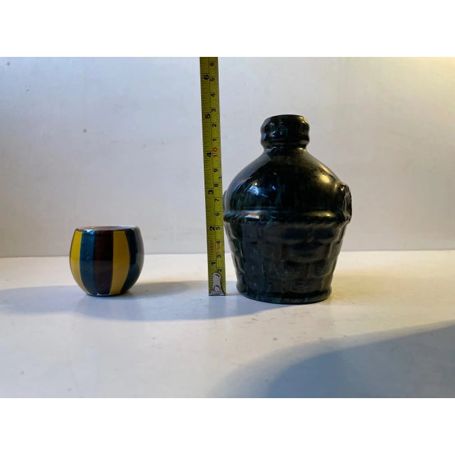 1970s Scandinavian Modern Studio Vases in Glazed Ceramic, 1960s, Set of 3 For Sale - Image 5 of 11