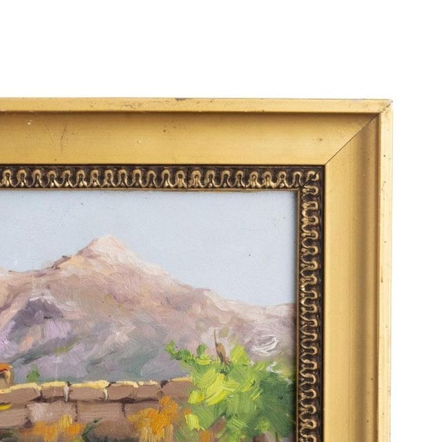 Carlos Ramos, Landscape, 1920s, Oil Painting For Sale - Image 4 of 6