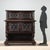 Neo-Renaissance style display cabinet crafted in ebony walnut, dating back to the late 19th century in Italy. The...